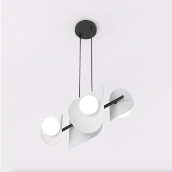 Elementi 4 BL Gray lampa wisząca 4xG9 1494/4 szara