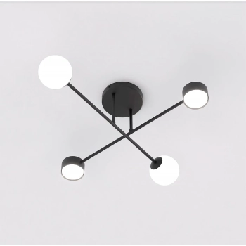Holon 4 Black lampa sufitowa 2xG9 2xGX53 1558/4 czarna