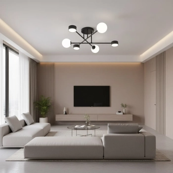 Holon 6 Black lampa sufitowa 3xG9 3xGX53 1558/6 czarna