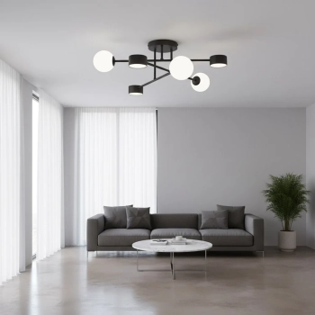 Holon 6 Black lampa sufitowa 3xG9 3xGX53 1558/6 czarna