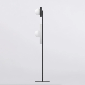 Kiss LP2 BL White lampa podłogowa 2xG9 1609/LP2 czarna
