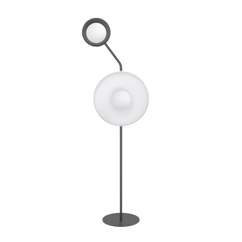 Kiss LP2 BL White lampa podłogowa 2xG9 1609/LP2 czarna