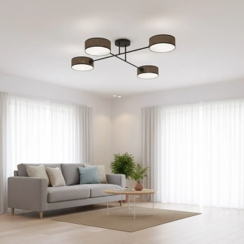 Maga 4 Brown lampa sufitowa 4xE14 1569/4 brązowa