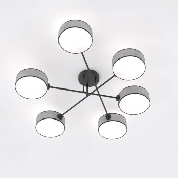 Maga 6 Gray lampa sufitowa 6xE14 1570/6 szara