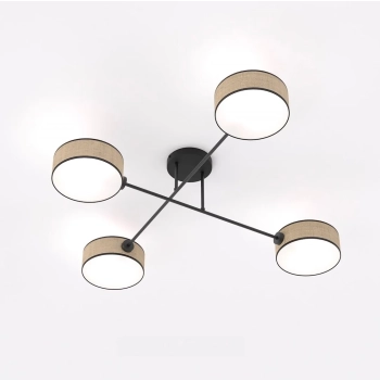 Maga 4 Rattan lampa sufitowa 4xE14 1571/4 brązowa Emibig