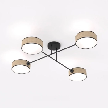 Maga 4 Rattan lampa sufitowa 4xE14 1571/4 brązowa