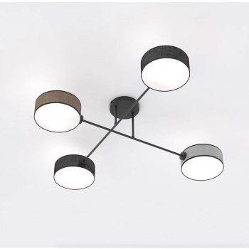 Maga 4 Mix1 lampa sufitowa 4xE14 1572/4 czarna Emibig