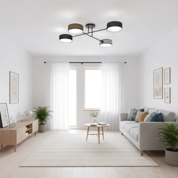 Maga 4 Mix1 lampa sufitowa 4xE14 1572/4 czarna