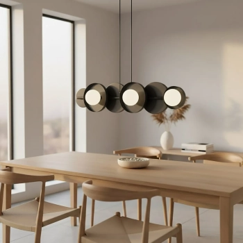 Model 6 Black lampa wisząca 6xG9 1486/6 czarna