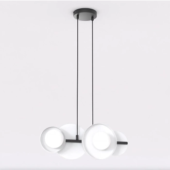 Model 4 BL White lampa wisząca 4xG9 1487/4 biała Emibig