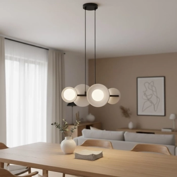 Model 4 BL White lampa wisząca 4xG9 1487/4 biała