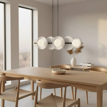 Model 6 BL White lampa wisząca 6xG9 1487/6 biała