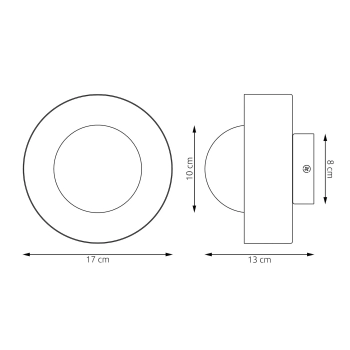 Lulu K1 Mokka kinkiet 1xG9 1537/K1 mocha