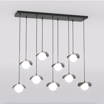 Ritual 9 Black lampa wisząca 9xG9 1490/9 czarna