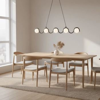 Sinus BL Opal lampa wisząca 5xG9 1582/5 czarna