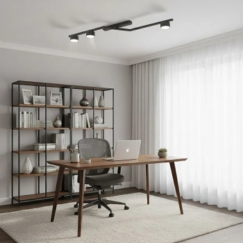 Skan 3 Black lampa sufitowa 3xGX53 1574/3 czarna