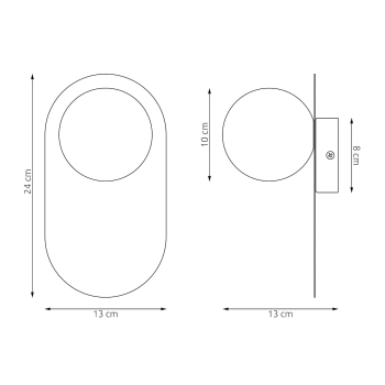 Viva K1 Orange lampa sufitowa 1xG9 1552/K1 pomarańczowa