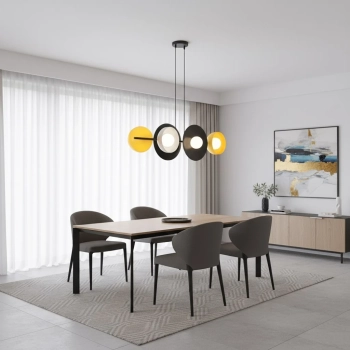 Volum 6 BL Mix lampa wisząca 6xG9 1485/6 czarna