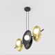 Volum 6 BL Gold lampa wisząca 6xG9 1483/6 czarna