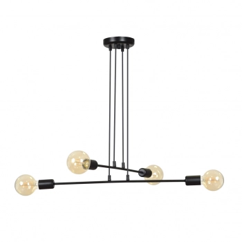 Multipo 4 black lampa wisząca E27 696/4 Emibig