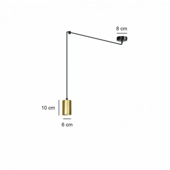 Traker 1 WH Gold lampa wisząca GU10 527/1