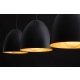Lenox 1 black gold lampa wisząca E27