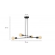 Multipo 4 black lampa wisząca E27