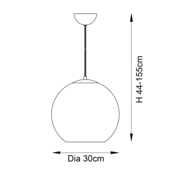 Boli lampa wisząca 1xE27 102930