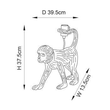 Capuchin lampka stołowa 1xE27 106791