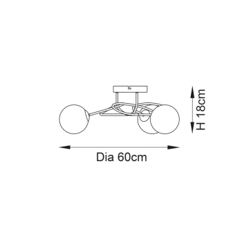 Delos lampa sufitowa 3xG9 97647
