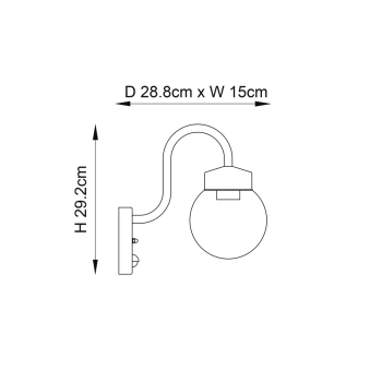 Eldon kinkiet 1xE27 103829