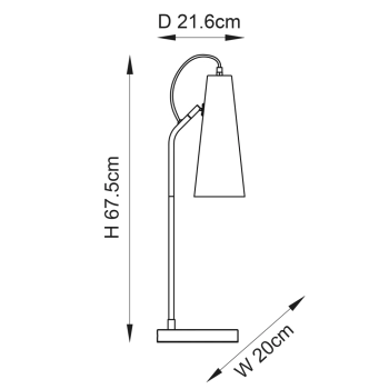 Karna New lampka stołowa 1xE27 107527