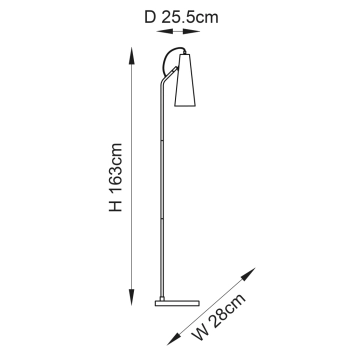 Karna New lampa podłogowa 1xE27 107528