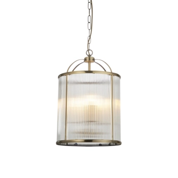Lambeth Ribbed lampa wisząca 4xE14 106711 Endon Lighting