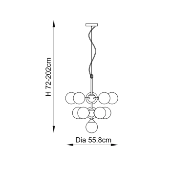 Oscar lampa wisząca 11xG9 101147