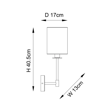 Sancerre kinkiet 1xE14 101660