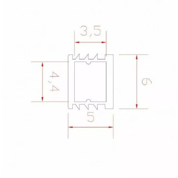 Profil Pico 19873P transparentny 1m