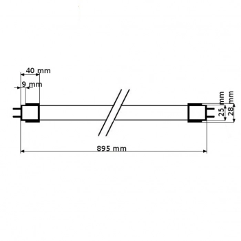 Tuba LED T8 12W BAKERY 895mm (wyroby cukiernicze, pieczywo, owoce, warzywa)