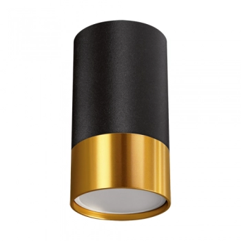 Puzon DWL Black Gold lampa sufitowa GU10 czarna złota 04123 Ideus