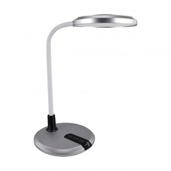 Platon LED lampka stołowa 6,5W 510lm srebrna 04228 Ideus