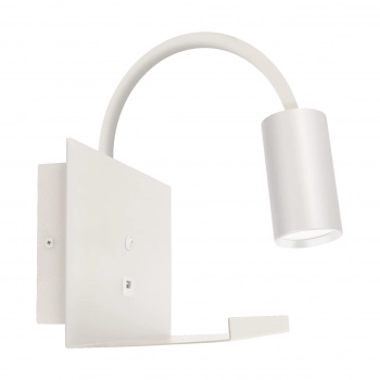Telo WLL White  lampa ścienna GU10 biała USB 04188 Ideus