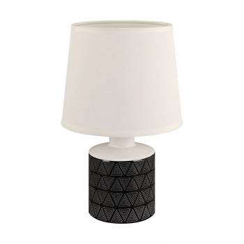 Topik White lampka stołowa E14 biała czarna 04103 Ideus
