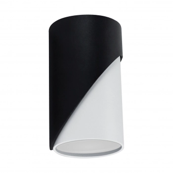 Zebra DWL White Black lampa sufitowa GU10 biała czarna 04210 Ideus