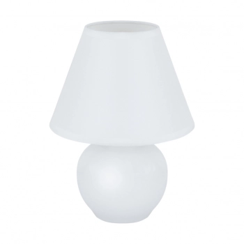 Gala White lampka stołowa E14 biała 04400 Ideus