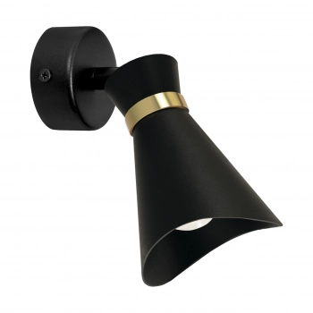 Loreta SPT Black Golden lampa sufitowa E14 czarna złota Ideus