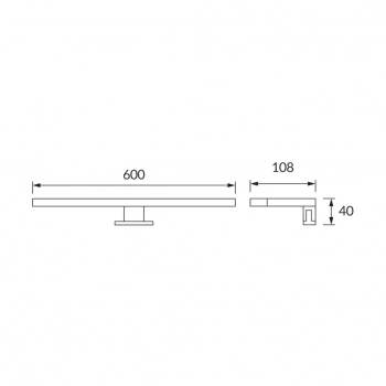 Neron LED 8W Black IP44 4000K 770lm oprawa dekoracyjna