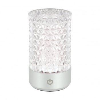 Dubai LED lampka stołowa 2W 130lm 3000K transparentna 04845 Ideus