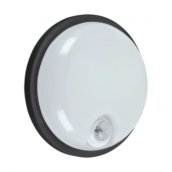Elias D LED PIR IP65 lampa sufitowa 15W 1500lm 4100K czarna 04811 Ideus