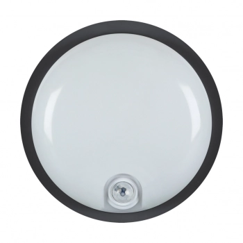 Elias D LED PIR IP65 lampa sufitowa 20W 2450lm 4100K czarna 04813 Ideus