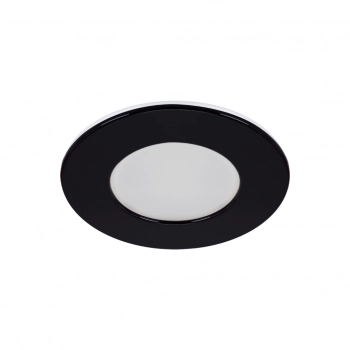 Ewa LED lampa wbudowywana IP54 7W 610lm CCT czarna04797 Ideus